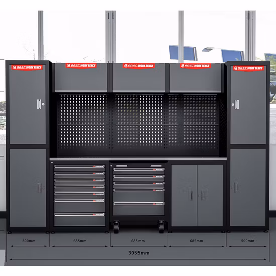 AA4c 자동 수리 도구 캐비닛 작업대 작업대 도구 트롤리 차량 도구 보관 D 유형